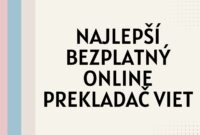 Najlepší bezplatný online prekladač viet