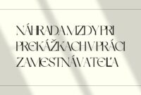 Náhrada mzdy pri prekážkach v práci zamestnávateľa